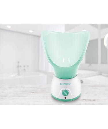 BEPER 40.967N Facial Sauna and Aromatherapy 2 Powers Healing and Relaxing Treatments Hydration and Face Cleansing Tank for Scented Essences White/Green - Buy Online on SooperMarket.com