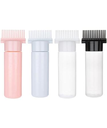 180ML Refillable Bottle For Hair Dye Shampoo Plastic Applicator Comb Dispensing Salon Oil Hair Coloring Hairdress Styling Tool - Buy Online on SooperMarket.com