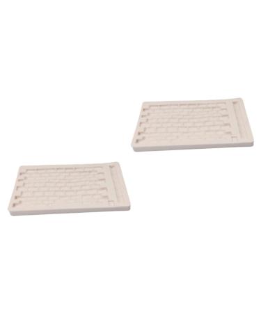 Alipis 2pcs Silicone Molds DIY Baking Molds Silicone Fondant Molds Cake Mold Fudge Bricklaying