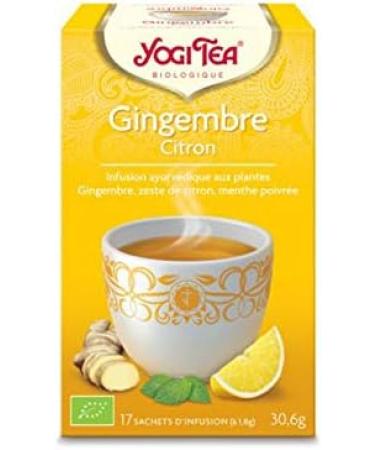 Yogi Tea Ginger Lemon Organic 17 Sachets 17 Unit (Lot de 1) - Buy Online on SooperMarket.com