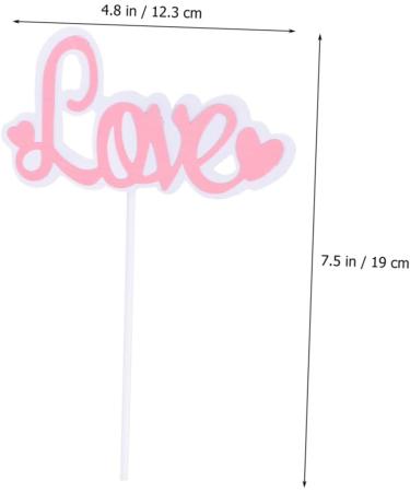 HOMSFOU 30 Pcs Love Shower Cake Picks and Toppers Decorative Cake Toppers Valentine s Day Wedding Cake Cupcake Toppers Birthday Cake Toppers Valentines Day Cake Toppers Self Made Food - Buy Online on SooperMarket.com