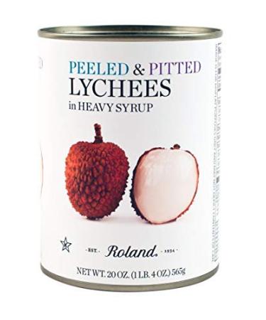 Roland Whole Lychees in Heavy Syrup (20 oz Cans) 2 Pack
