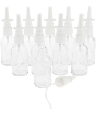 Milageto 10 Bottles Glass Sprayer Bottle with Swivel Bar Design for Mouth/Nasal Clear 3.2 x 12.4 cm - Buy Online on SooperMarket.com