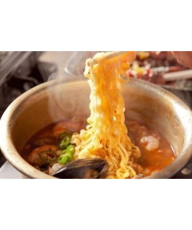Ottogi Jin Ramen Mild Spicy Korean Instant Noodles Ramyun 120g (Pack of 10) - Buy Online on SooperMarket.com