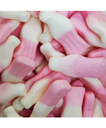 Original Strawberry Milkshake Bottles Retro Sweets Victorian Gift Jar By Candy & Cocoa - Classic Sweets Traditional Taste