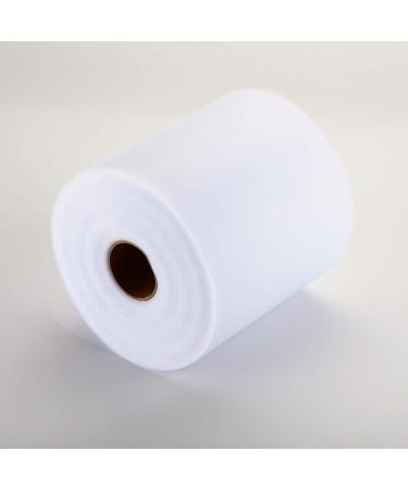 Tulle Rolls 6x100 Yards - DIY Tutu Skirts, Wedding Decor, Party Supplies - White - Buy Online on SooperMarket.com