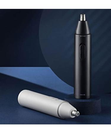 Portable Waterproof Ear & Nose Hair Trimmer - 360 Rotating Easy Cleansing Snap-fit Switch | Perfect for Home Grooming (Black - Buy Online on SooperMarket.com
