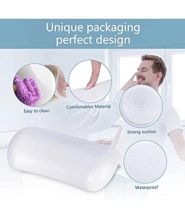 Non-Slip SPA Bath Pillow | Soft Waterproof Headrest with Suction Cups - Easy to Clean | 1pc - Buy Online on SooperMarket.com