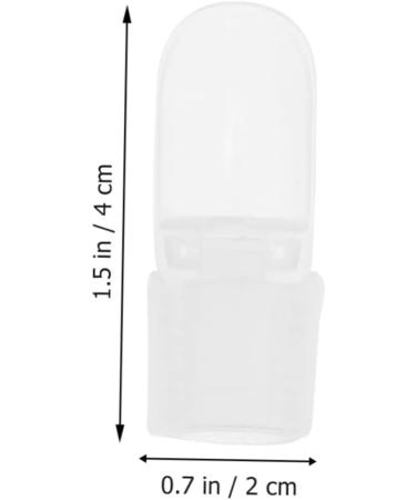 Beavorty 60 Pcs Nail case nail polish protector nail polish holder gel for nails nail art gel finger nail soak off nail polish cap holder nail polish cover nail polish varnish shield hat 4x2cmx3pcs As Shownx3pcs - Buy Online on SooperMarket.com