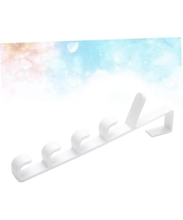 Cabilock 3pcs 5 The Hooks Coat Towel Hat Holders Rack Hangerwhitel Hanging Multifunctional Over Door Plastic medium White - Buy Online on SooperMarket.com
