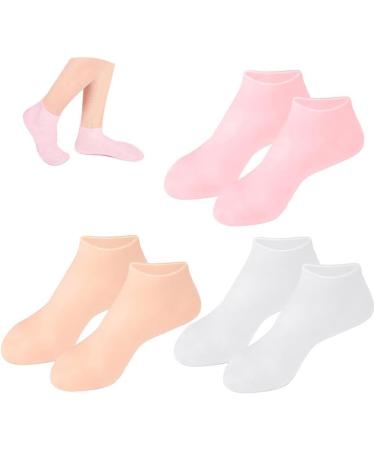 Dajidafu 3 Pairs Moisturizing Socks Foot SPA Pedicure Socks Anti-Drying Sock Repair Heel Protector Foot Care Tool for Woman - Buy Online on SooperMarket.com
