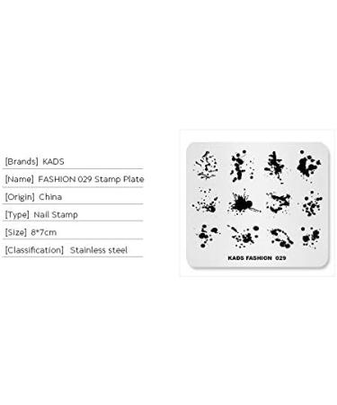 Alexnailart Nail Stamping Plate Nail Art Stamp Template DIY Image Template Manicure Stamping Plate Stencil Tools (FA029) - Buy Online on SooperMarket.com