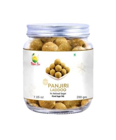 Dawn Lee Panjiri Ladoo - Indian Sweets- Homemade - Gluten Free No Preservatives- Refinded Sugar-Free Made with A2 Billona Ghee- Coriander Seed Powder- Desi Khand- Panjirri Laddu Healthy- 200GM