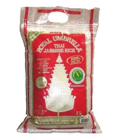 Thai Jasmine (Fragrant) Rice 5kg by Royal Umbrella 5 kg (Pack of 1)