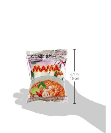 Mama Instant Noodles Tom Yum Shrimp Flavor - Authentic Thai Instant Soup - 24 x 60g Pack - Buy Online on SooperMarket.com