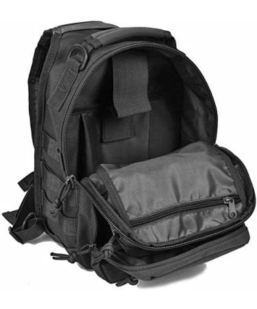 REEBOW GEAR Tactical Sling Backpack - Black Rover Shoulder Pack - Buy Online on SooperMarket.com
