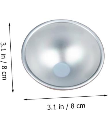 OUNONA 18 Pcs Mold Ball Cake Pans Chocolate Candy Baking Cookie Moulds Mini Dome Cake Tins Muffin Baking Cups Hemisphere Cake Pan Sphere Cake Mould Paper Cup Non Stick 3D Aluminum Alloy Silverx3pcs 8X8X4CMx3pcs - Buy Online on SooperMarket.com