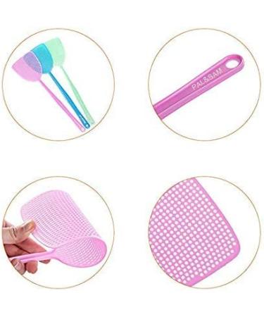 Strong and Flexible Manual Fly Swatter Set - 3 Pack Assorted Colors for Effective Pest Control - Buy Online on SooperMarket.com