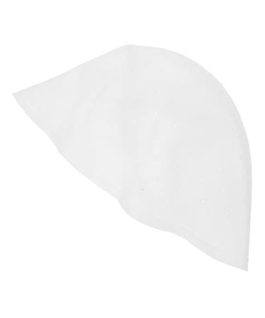 PLAFOPE Silicone Highlighter Cap Caps Hair Highlighting Kit Hair Highlighting Hat Dyeing Color Cap Salon Silicone Cap Silicone Hair Salon Cap Hair Highlight Hat Dye Cap White