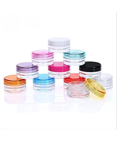 WOIWO 22PCS 3 gram Reusable Cream Bottle Round Bottom Face Cream Box Sample Box Bottle Cosmetic Packaging Box Bottle.