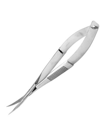 Micro Scissors Stainless Steel Face Hair Eyelash Scissors Grafting Tool Curved Mirror face hair scissors