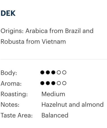 Lavazza DEK Decaf Filtro Dark Roast Ground Coffee 2.5 oz Pouches 18 Pouches/Case - Buy Online on SooperMarket.com