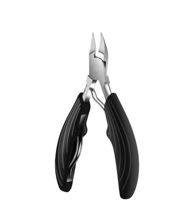 Toenail Nail Clippers Cutters Stainless Steel Pedicure Manicure Tools Professional Thick Ingrown Correction Tool Trimmer (Color : Svart Size : 12.5 * 7.5cm) 12.5*7.5cm Svart