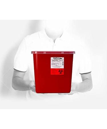 Oakridge 3 Gallon Needle and Syringe Sharps Disposal Container - Safe & Secure Disposal Solution - Buy Online on SooperMarket.com