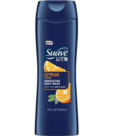Buy Suave Men Body Wash Citrus & Sage - Energizing Clean Scent 15 oz - Buy Online on SooperMarket.com