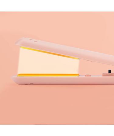 2 in 1 Ceramic Hair Straightener & Flat Iron - 3D Floating Plate Smart Keep Warm Function - Easy to Use - Pink - Buy Online on SooperMarket.com