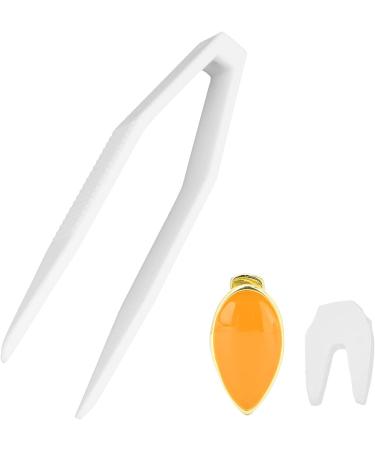 Hip Hop Teeth Single Removable Mouth Teeth Halloween Dentures Ornaments Accessories Teeth (Orange) - Buy Online on SooperMarket.com