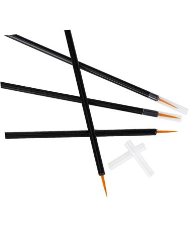 PLAFOPE 50pcs Disposable Eyeliner Brush Eye Liner Pens Eyebrow Liner Brushes Small Eyeliner Brush Black - Buy Online on SooperMarket.com