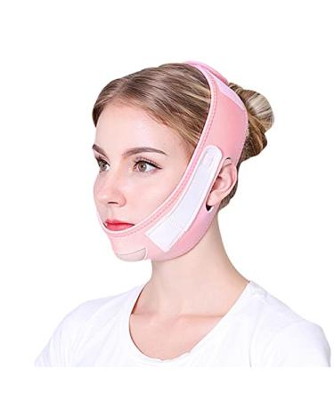 Double Chin Reducer Face Slimming Strap Face Lifting Bandage V Line Slimming Up Belt Shaped Bandages Anti Wrinkle Bandage Reducer Facial Strap Sagging Skin Lift Contour Tightening
