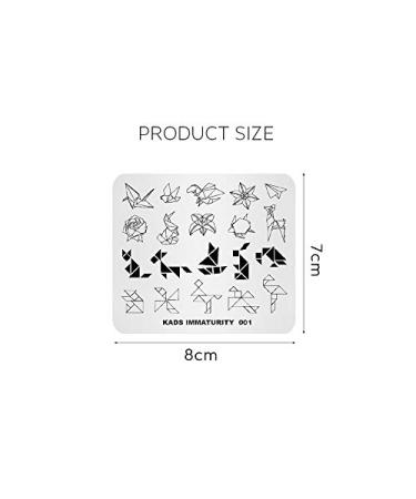 Alexnailart Chinese Style Summer Nail Art Stamping Plate - IM001 | Premium Nail Art Tools for Stunning Designs - Buy Online on SooperMarket.com