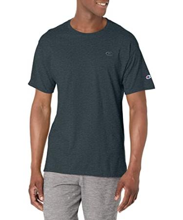 Champion Men's Classic Unisex Cotton T-Shirt for Men & Women, Classic Tee (Reg. or Big & Tall) Standard Large Granite Heather