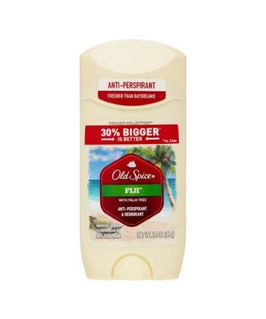 Old Spice Fresher Fiji Scent Invisible Solid Antiperspirant and Deodorant for Men (Pack of 2)