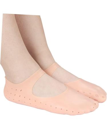 Amosfun 2 Pairs Gel Moisturizing Sleeves Heel Room Socks Height Increase Socks Silicone Moisturizing Socks Lotion Socks Plantar Inserts Lightweight Socks Foot Women's Beach Socks - Buy Online on SooperMarket.com