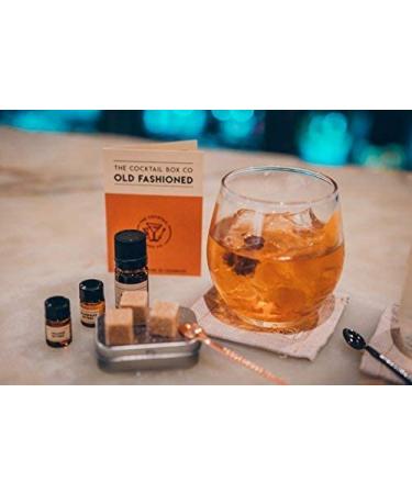 Old Fashioned Cocktail Kit - Premium Travel Mixology Set with Muddler, Sugar Cubes, and Bitters | The Cocktail Box Co. Old Fashioned Bar Kit - Buy Online on SooperMarket.com
