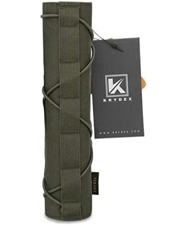 KRYDEX Tactical Airsoft Suppressor Cover 8.66 inch / 22cm in Ranger Green - Buy Online on SooperMarket.com