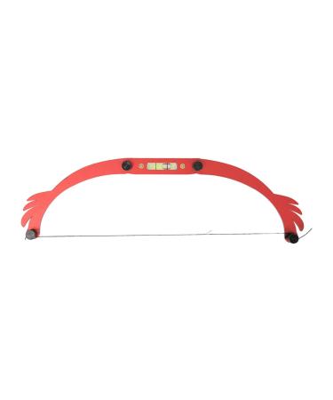 Eyebrow Mapping Tool Locking Design High Accuracy Simple Adjustable Eyebrow Marker Ruler for Salon (Red)