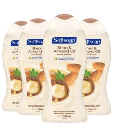 Softsoap Gentle Wash Hypoallergenic Body Wash - Chocolate - Pack of 4 - 20 Fl Oz.