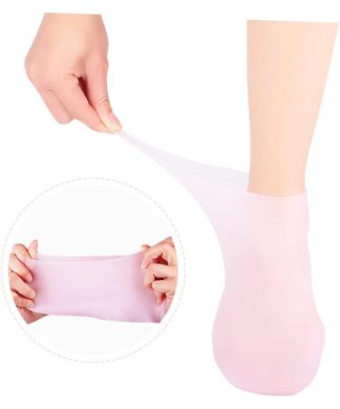 minkissy 3 Pairs Sock Spa Soften Skin Soles Moisturizer Spa Stocking Moisturizing Gel Booties Skin Protect Soles Moisturizing Foot Silicone Gel Foot Skin Sole Pad Sebs Pink Lotion Women's - Buy Online on SooperMarket.com