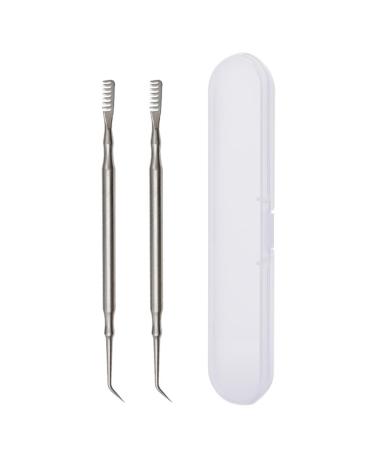 NTRUXZP 2 Pieces Steel Eyelash Lamination Comb Eyelash Lift Tool and Comb for Eyelash Lifting 6.5 Inch Eyelash Separator Lash Lift Accessories Separator Lash Lifting Tool