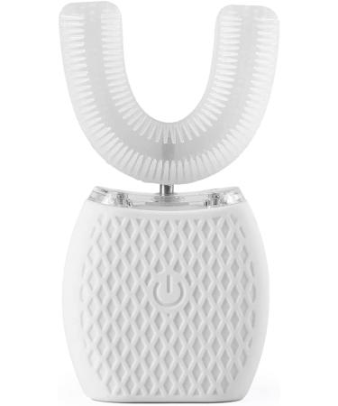 ksoia Ultrasonic Electric Toothbrush | 360 Oral Cleaning | Wireless Charging & LED Light | IPX7 Waterproof | U-Shaped Brush Head | White - Buy Online on SooperMarket.com