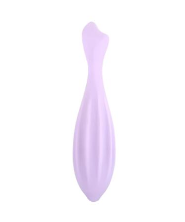 Face Roller Silicone Portable Flexible Washable Facial Roller Skin Care for Women Face and Eyes Massage Soft Pointed Moisturizing Gua Sha Facial Tools Gift (Purple) Face Massager