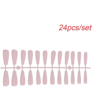 Dajidafu 1 Set French Tip Press on Nails Tips Matte Adhesive Tabs Full Cover Frosted Solid Colors Fingernails Art Decals Gifts Type 4 - Buy Online on SooperMarket.com
