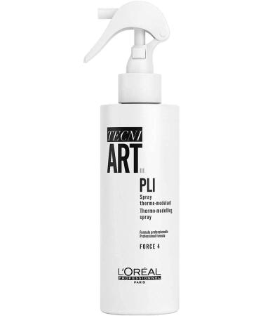 L'Or al Professionnel TECNI.ART Pli Heat Activated Styling Spray For Long-lasting Body and Bounce 190 ml Aloe 190 ml (Pack of 1)