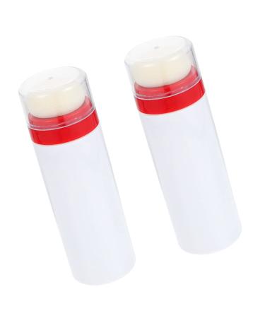 Empty Loose Powder Dispenser Bottle: 2pcs Portable Baby Talcum Powder Puff Storage Bottle Mini Cosmetic Glitter Powder Jar Holder Tool for Home Outdoor Trip