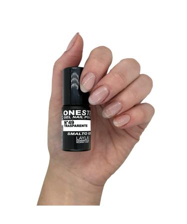 Layla Cosmetics One Step Gel Nail Polish - Transparent 1 Pack (0.005 L) - Fast International Shipping - Buy Online on SooperMarket.com