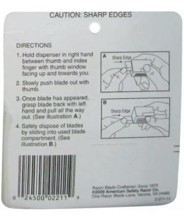 Personna Gem Stainless Steel Single Edge Razor Blades 10 Ea (2 Pack) - Buy Online on SooperMarket.com